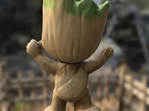 Stylized Baby groot 3D Model