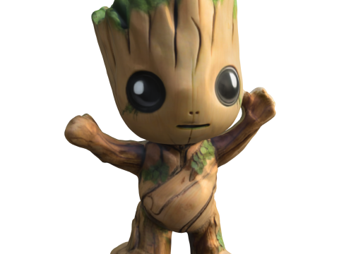 Stylized Baby groot 3D 모델