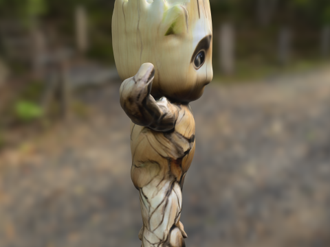 Muscular Tree Baby groot 3Dモデル