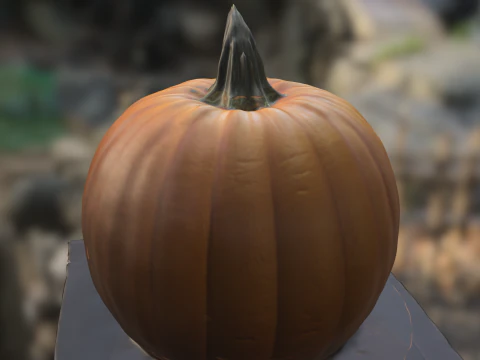 Evil Jack O Lantern Pumpkin Halloween 3D Model