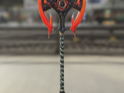 Demonic Battle Axe 3Dモデル