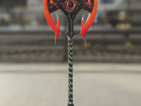 悪魔の戦斧 3Dモデル