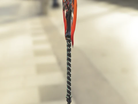 Demonic Battle Axe 3D Model