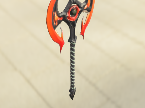 Demonic Battle Axe 3D Модель