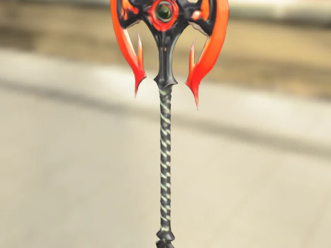Demonic Battle Axe 3D Model