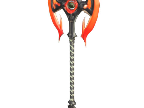 Demonic Battle Axe 3D Модель