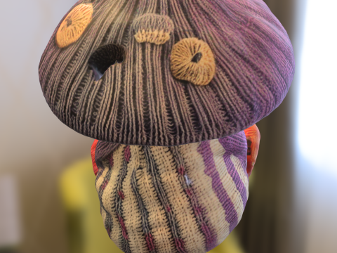 Mushroom Creature Plush 3D Model