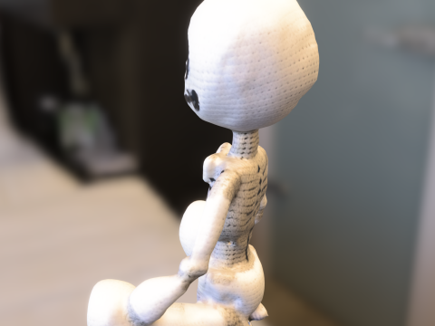 Cartoon Skeleton Plush Modelo 3D