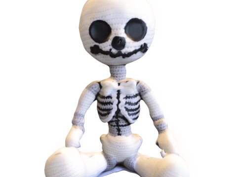 Cartoon Skeleton Plush Modelo 3D