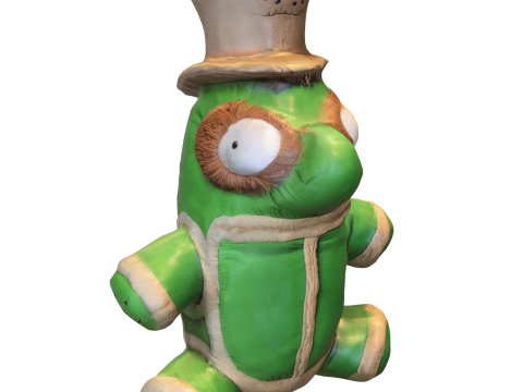 Whimsical Frog Plush Hat 3D Модель