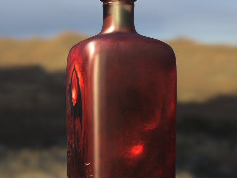 Demonic Potion Bottle 3D Модель