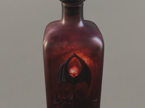 Demonic Potion Bottle Modelo 3D