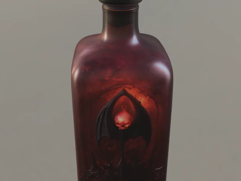 Demonic Potion Bottle 3D Model