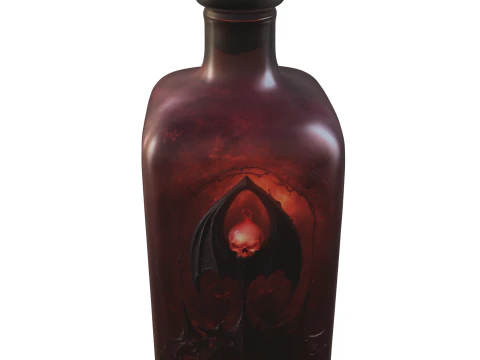 Demonic Potion Bottle 3D Model