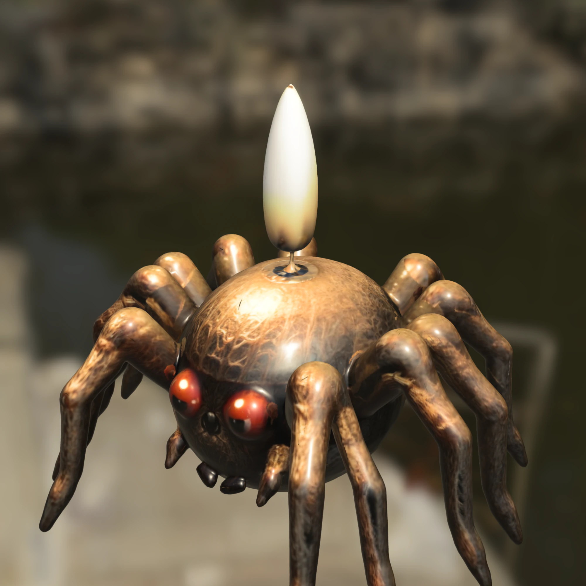 Свічковий павук 3D Модель .c4d .max .obj .3ds .fbx .stl .blend 