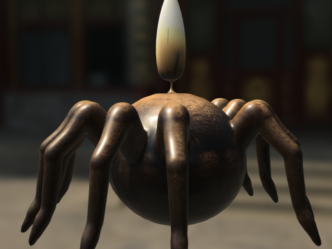 Candle Spider 3Dモデル