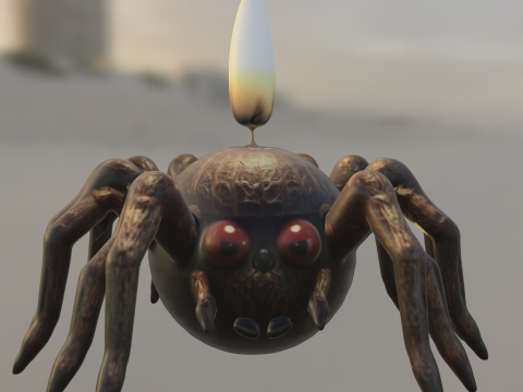 Candle Spider 3Dモデル