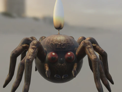 Свічковий павук 3D Модель