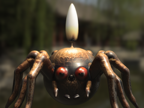 Candle Spider 3Dモデル