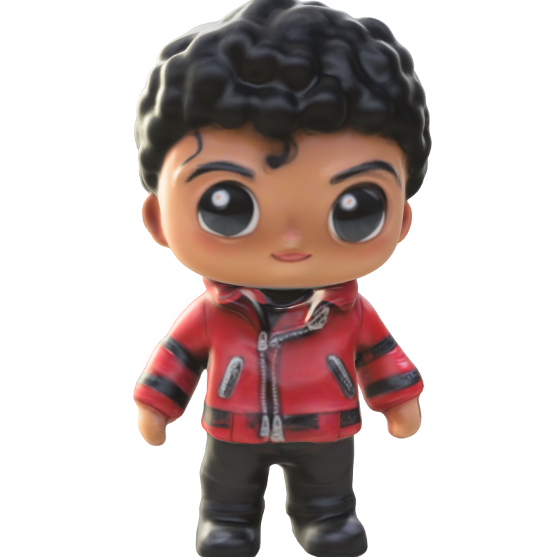 Thriller-Inspired Chibi Boy 3D Модель .c4d .max .obj .3ds .fbx .stl .blend