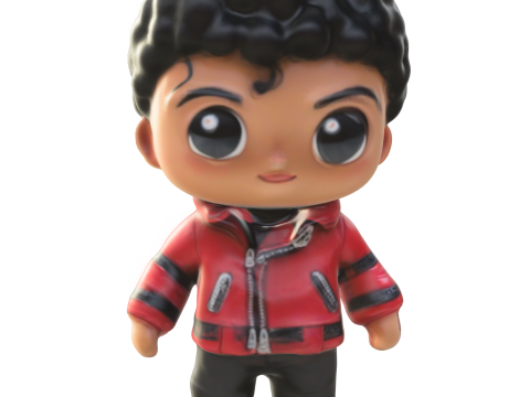 Thriller-Inspired Chibi Boy 3D 모델