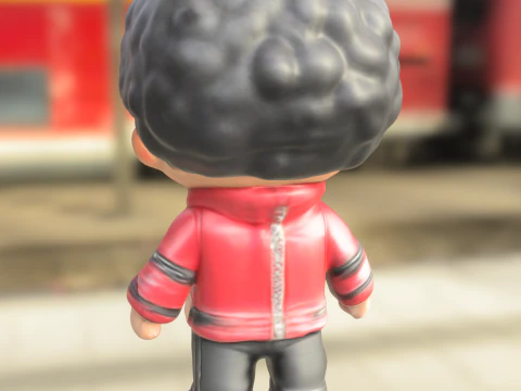 Thriller-Inspired Chibi Boy 3D Model
