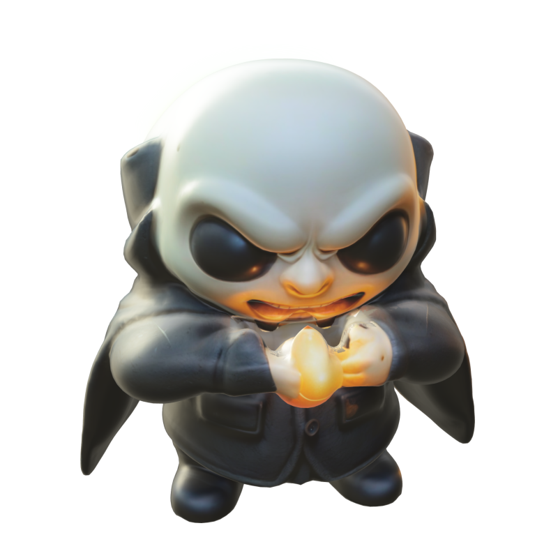 Fester plush Chibi 3Dモデル .c4d .max .obj .3ds .fbx .stl .blend