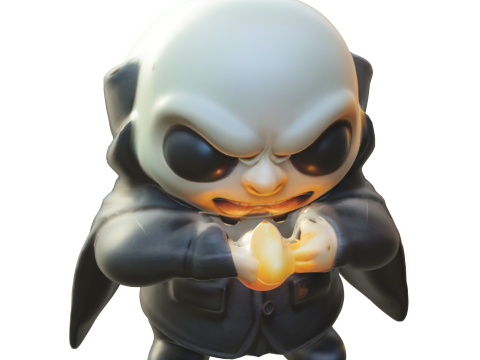 Fester plush Chibi 3D 모델