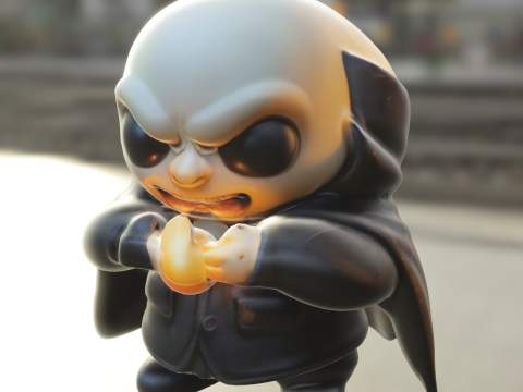 Fester plush Chibi 3Dモデル