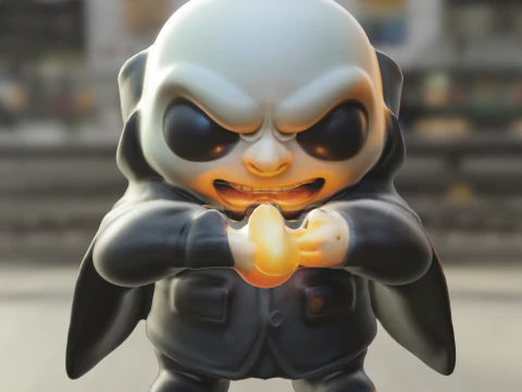Fester plush Chibi 3D Model