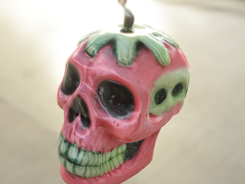 Strawberry Skull Candle Modèle 3D