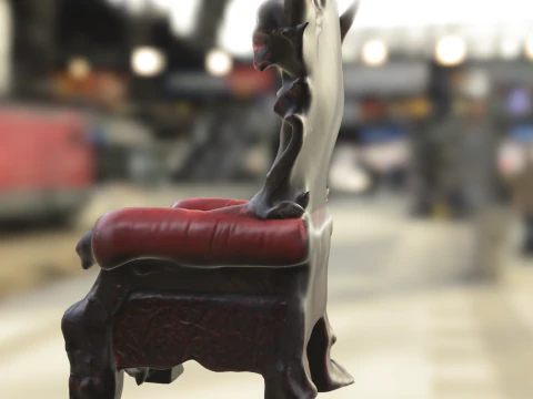 Demonic Throne Chair 3D Model