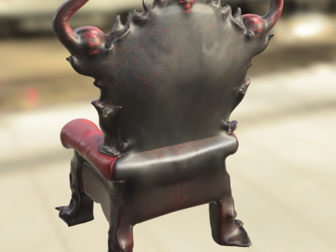 Demonic Throne Chair 3D 模型
