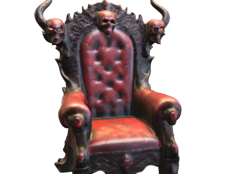 Demonic Throne Chair 3D Model