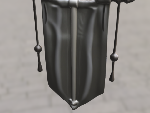 Spartan Honor Banner Modelo 3D