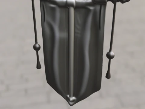 Spartan Honor Banner 3D Model