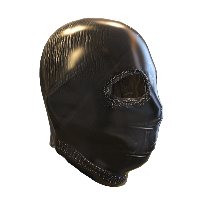 Stitched Leather Hood Mask balaclava 3Dモデル .c4d .max .obj .3ds .fbx .stl .blend