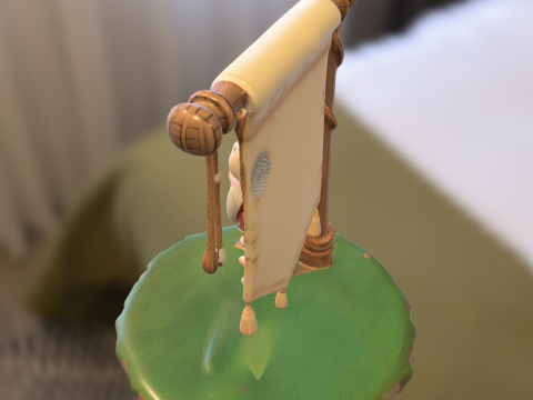 Gnome Banner 3D Модель