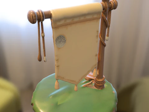 Gnome Banner 3D Model