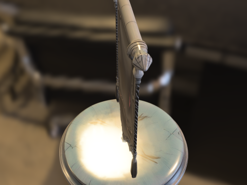 Dark Vampire Clan Banner 3D Модель