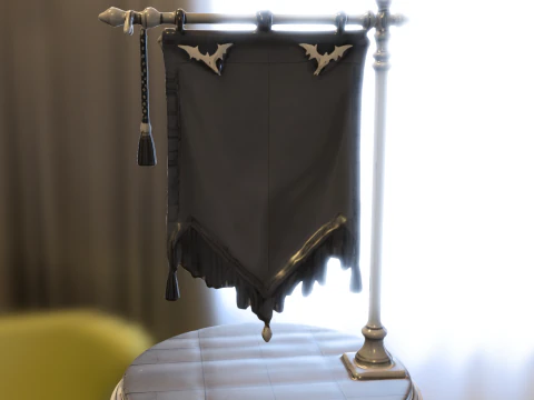 Vampire Clan Banner 3D Model