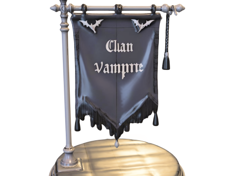 Vampire Clan Banner 3D 모델