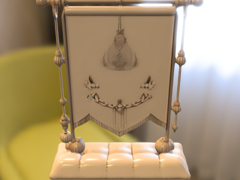 Royal Crest Banner 3D Model