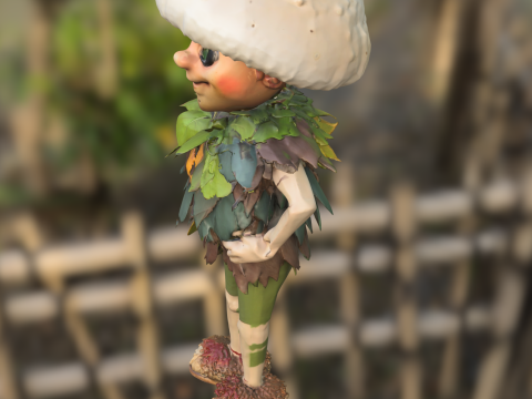 Forest Gnome 3D 모델