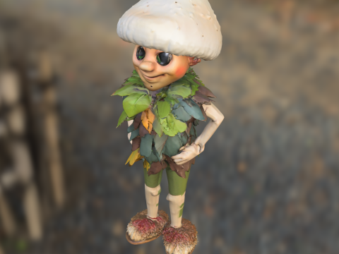 Forest Gnome 3D 모델
