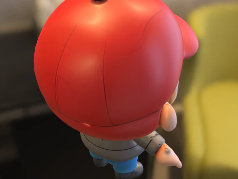 Chibi Boy Character 3D Model