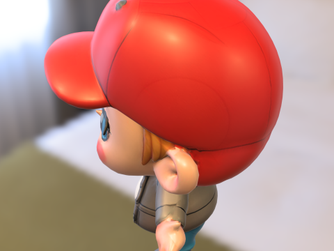 Chibi Boy Character 3D Модель
