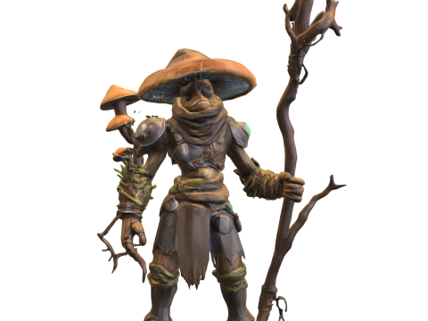 Myconid Warrior Modello 3D