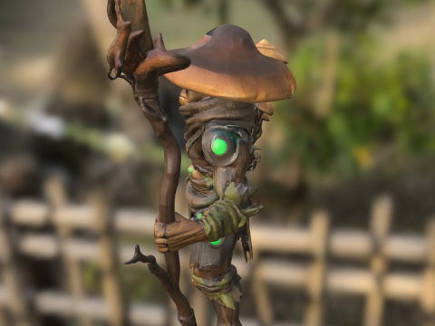Myconid Warrior 3D Model