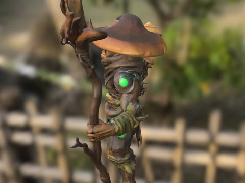 Myconid Warrior 3D Model